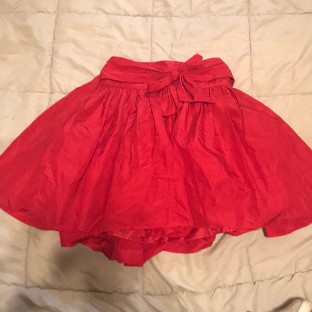 Girls fancy red skirt